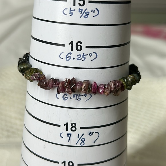 🖤Vtg Tourmaline stone bracelet - Picture 10 of 10